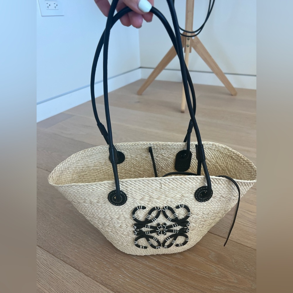 Loewe Anagram Woven Small Basket bag